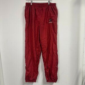 Vintage 90s University of Alabama Crimson Tide Roll Tide Nylon Pants Red Large